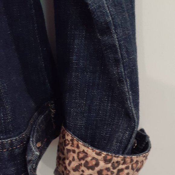 CHICO'S Platinum Denim Jacket-Size 2 - Picture 3 of 4